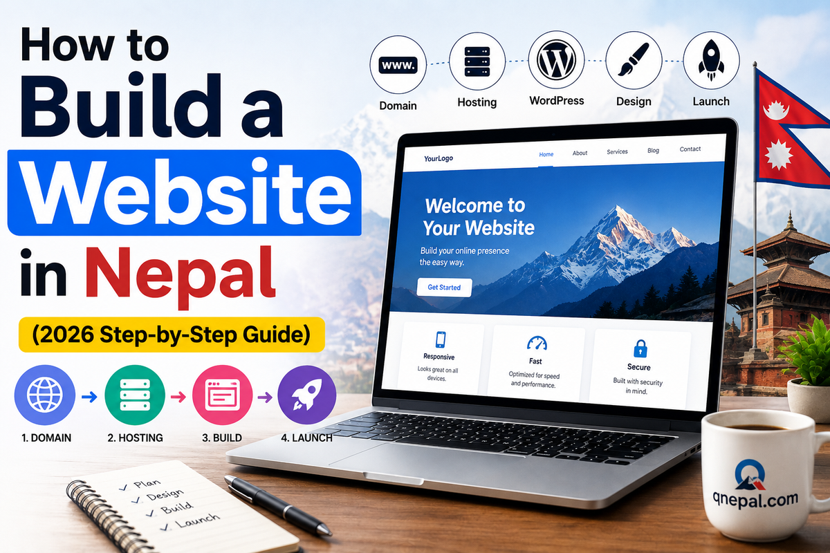 How to build a website in Nepal step by step