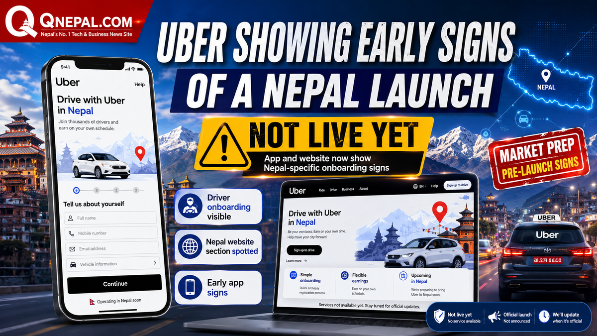 Uber Is Showing Early Signs of a Nepal Launch, but It Is Not Live Yet