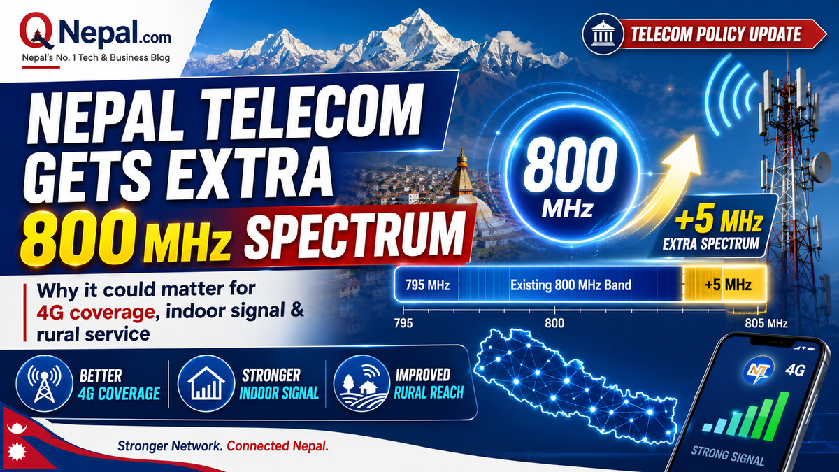 Nepal Telecom Just Got Extra 800 MHz Spectrum. Here Is Why That Could Matter More Than a Routine Telecom Update