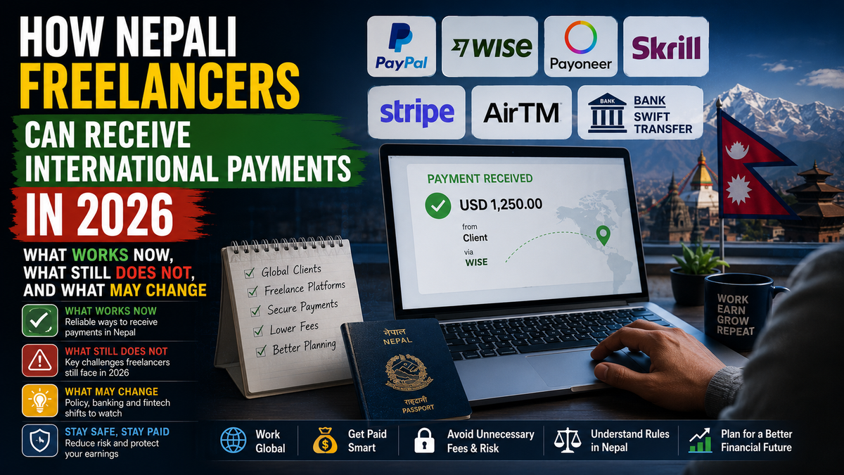How Nepali Freelancers Can Receive International Payments in 2026: What Works Now, What Still Does Not, and What May Change