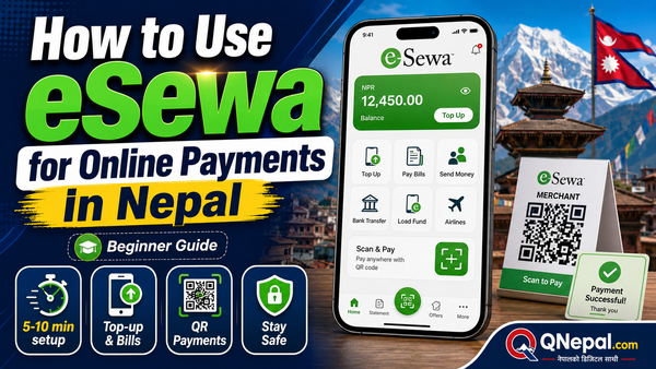 How to use eSewa for online payments in Nepal