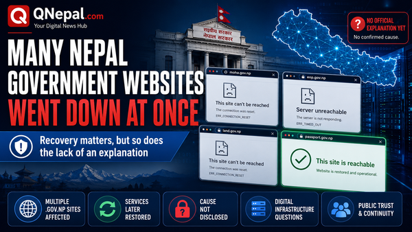 Many Nepal Government Websites Went Down at Once. The Recovery Matters, but So Does the Lack of an Explanation